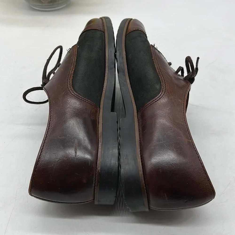 Sebago Black Brown Leather Women's Size 7.5 SNK6536H - Picture 5 of 8